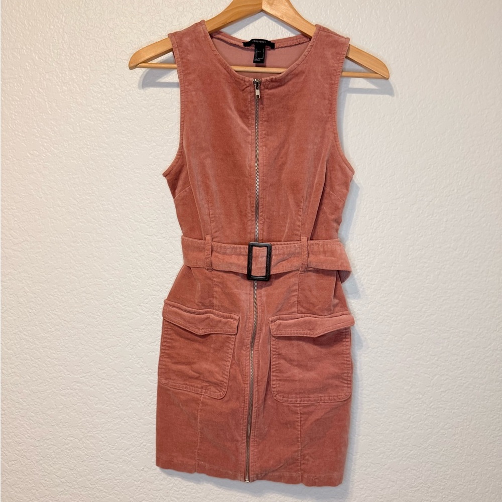 Forever 21 Dusty Rose Mini Dress with Belt